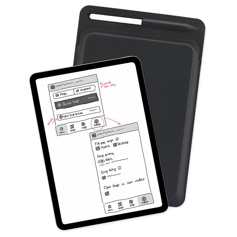 Pipetto puzdro Ultra Slim pre iPad 10.9" Air 11" Pro 11" - Black 