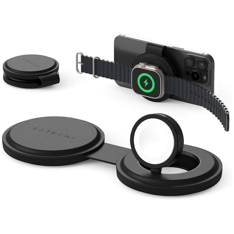 Satechi Qi2 OntheGo 2-in-1 Wireless Charger - Black 
