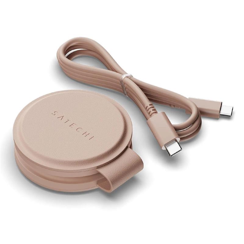 Satechi Qi2 OntheGo 2-in-1 Wireless Charger - Desert Rose 