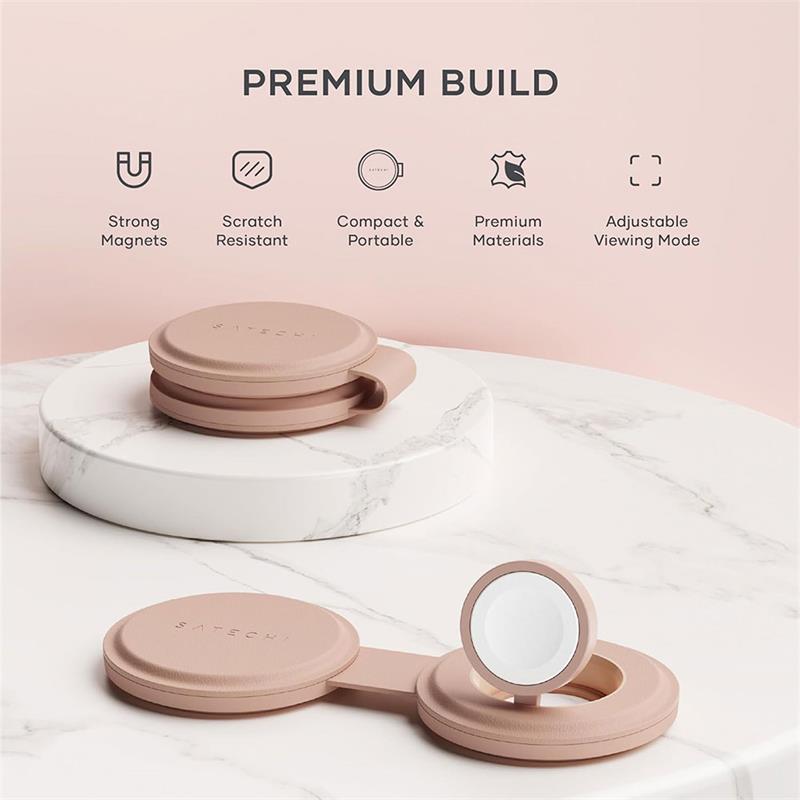 Satechi Qi2 OntheGo 2-in-1 Wireless Charger - Desert Rose 