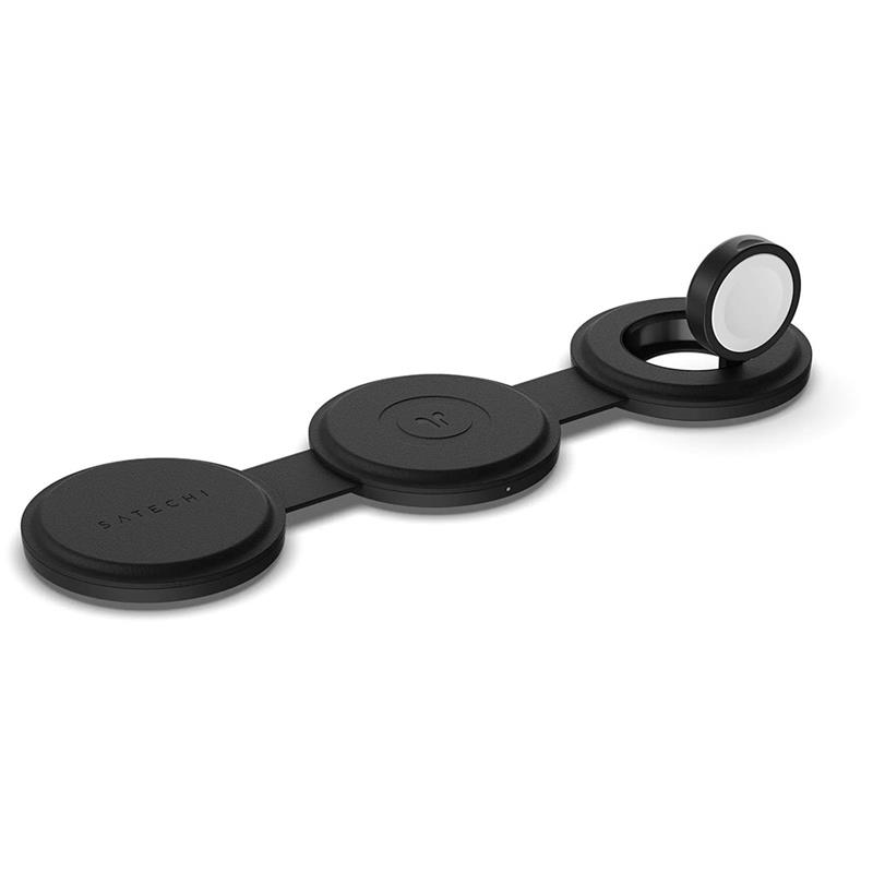Satechi Qi2 OntheGo 3-in-1 Wireless Charger - Black 