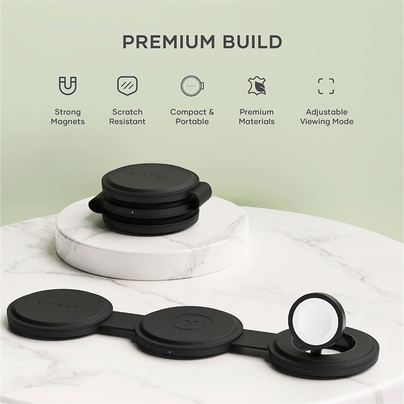 Satechi Qi2 OntheGo 3-in-1 Wireless Charger - Black 
