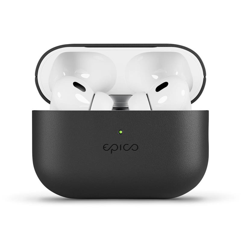 Epico Leather Case Airpods Pro 2 - čierna 
