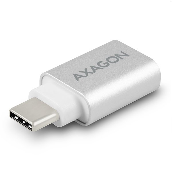 AXAGON RUCM-AFA, redukcia USB-C (M) -> USB-A (F), USB 3.2 Gen 2, 3A, ALU 