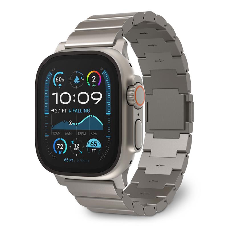 Decoded remienok Titanium Traction Strap pre Apple Watch 44-49mm - Natural Titanium 