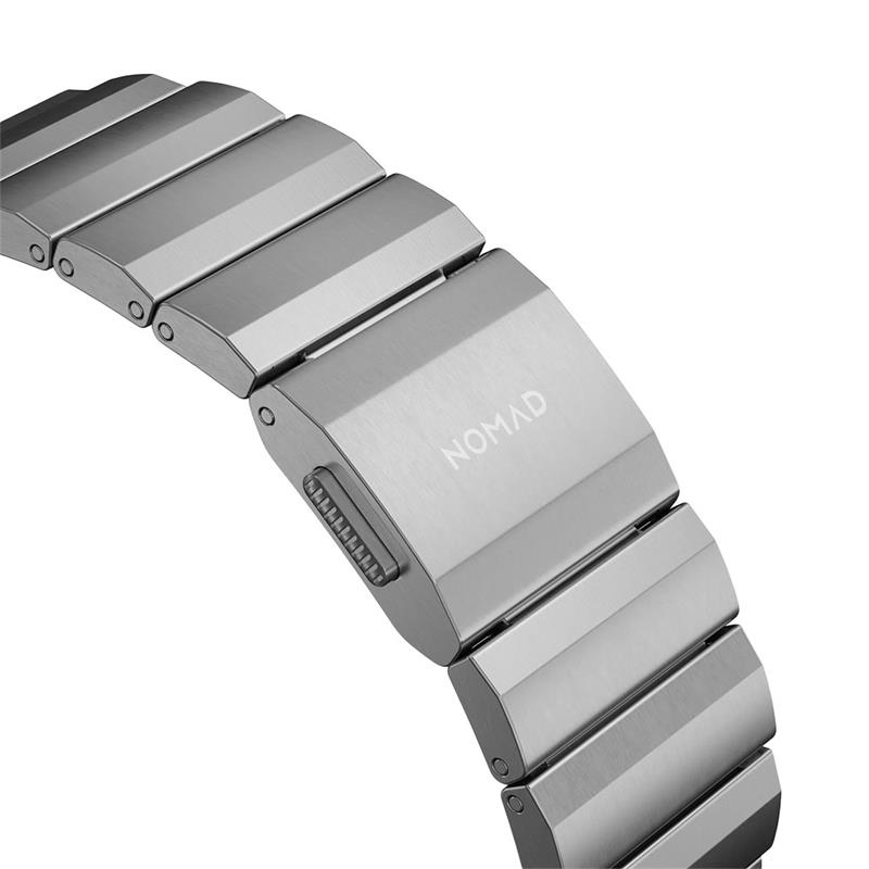 Nomad remienok pre Apple Watch 44-49mm - Titanium Band/Natural Hardware 