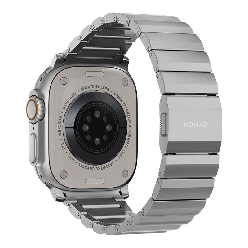 Nomad remienok pre Apple Watch 44-49mm - Titanium Band/Natural Hardware 