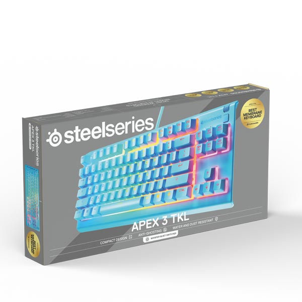 SteelSeries Apex 3 TKL US, aqua 