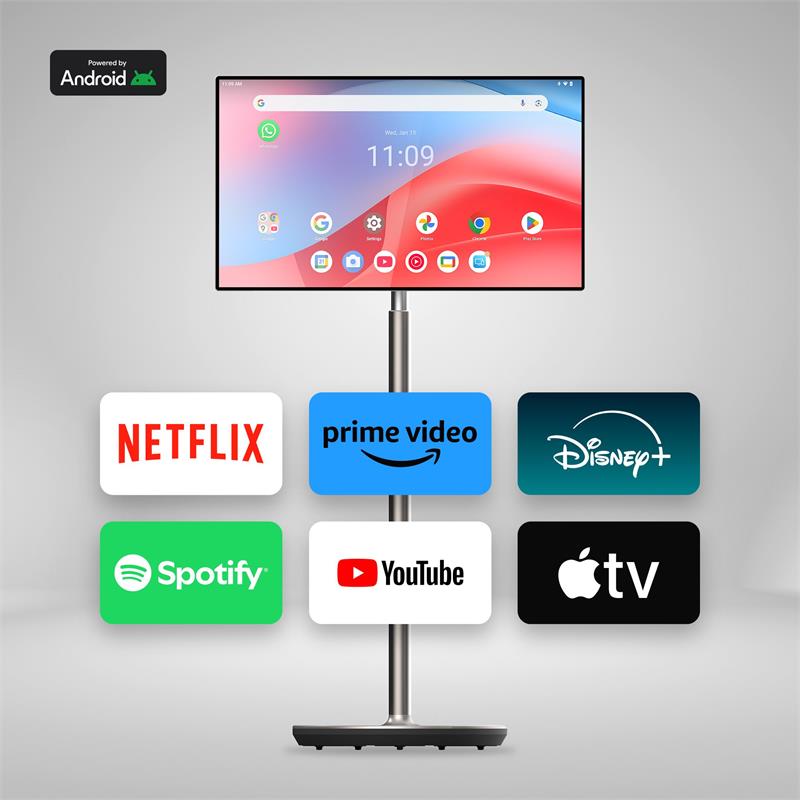 Thomson Go Plus - touch 32" Android 4K TV, Dolby Audio, 9000 mAh, Google Voice 