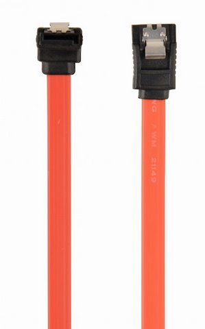 Kábel CABLEXPERT SATA III, dátový, 50cm, 90-stupnový konektor 