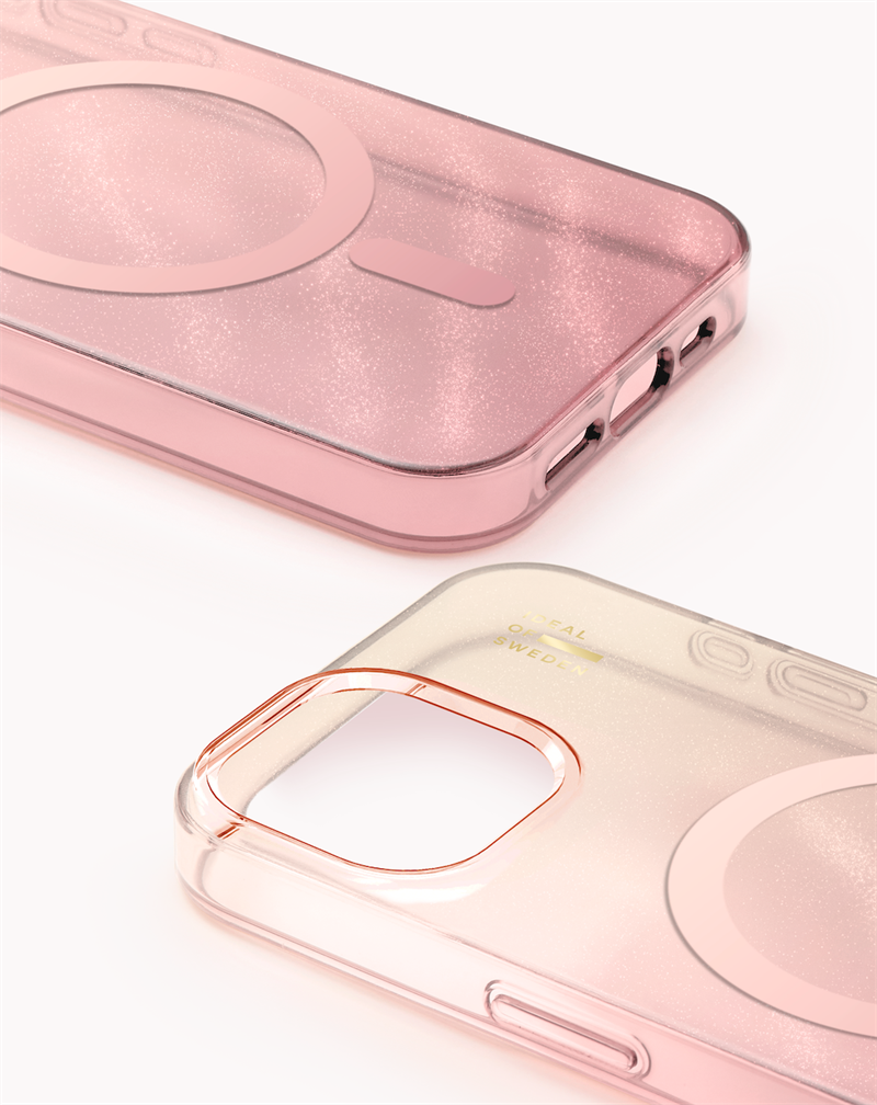 iDeal Fashion Clear Case MagSafe iPhone 13/14/15/16e/17e Rose Blush 