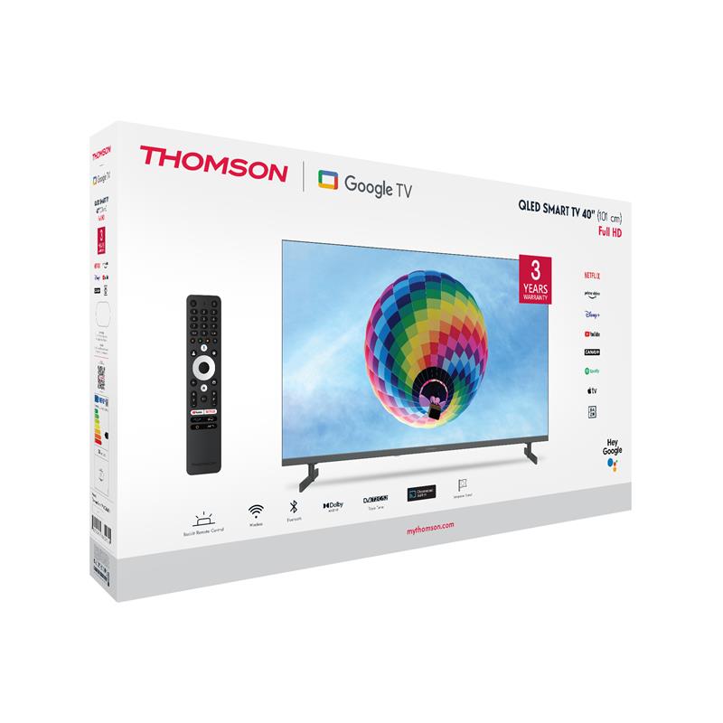 Thomson 40QG4S14 - Google TV 40" QLED XS - poškodený obal 