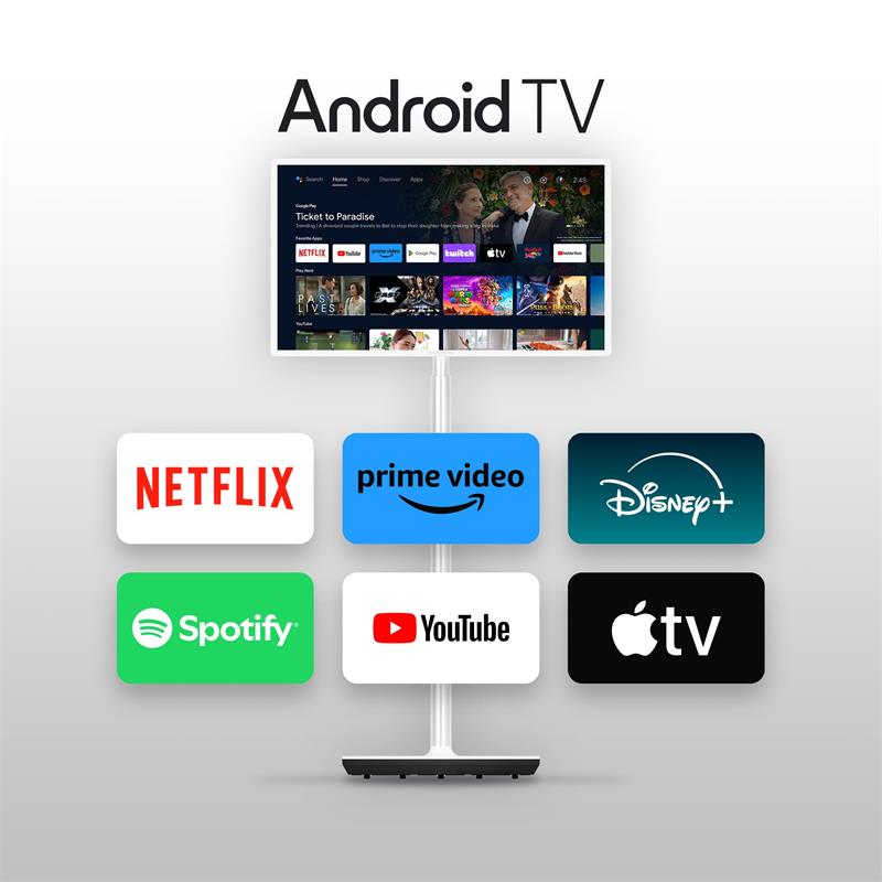 Thomson Go TV - 32" Android HD TV, Dolby Audio, 5000 mAh, Google Voice 