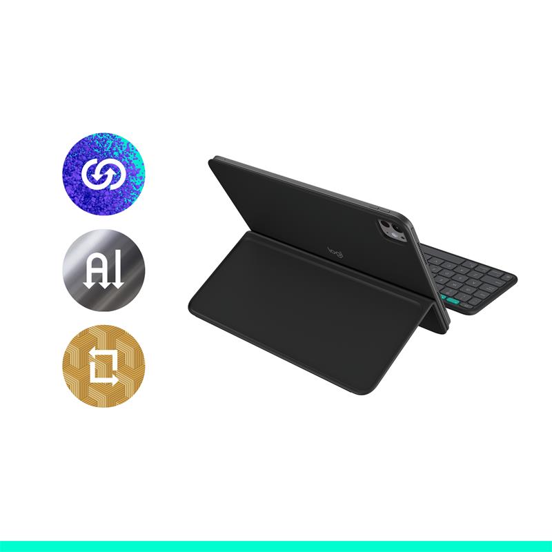 Logitech FLIP FOLIO pre iPad Pro 13"(M4), iPad Air 13"(M2+M3), US, grafitová 