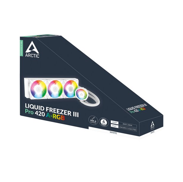 Arctic chladič CPU Liquid Freezer III Pro 420 A-RGB (White) 