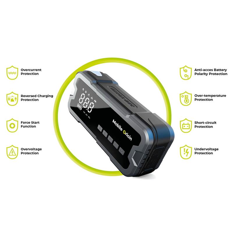 Mobile Origin Powerbank JumpStarter and Air Compressor CA01 - Black 