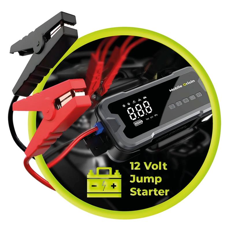 Mobile Origin Powerbank JumpStarter and Air Compressor CA01 - Black 