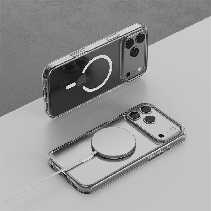 Devia kryt Pure Clear Shockproof Magnertic Case pre iPhone 17 Pro Max - Clear 