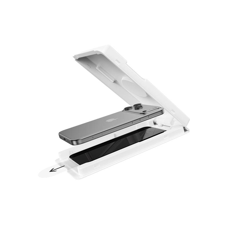 Devia ochranné sklo Van Series Privacy pre iPhone Air - Black Frame 