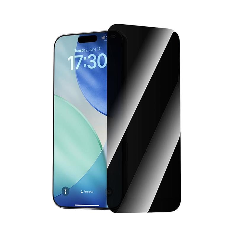 Devia ochranné sklo Van Series Privacy pre iPhone 17 Pro - Black Frame 