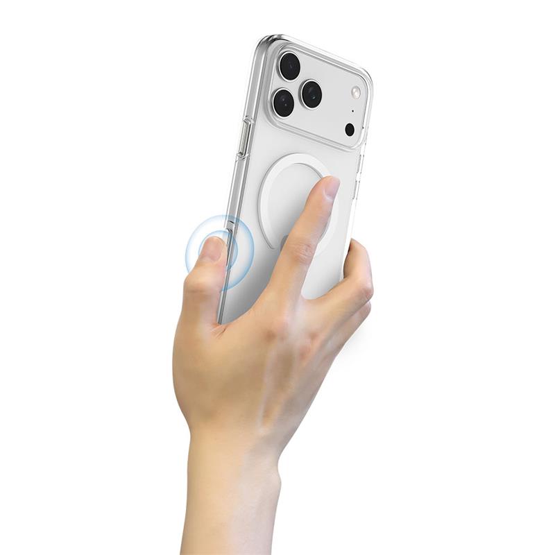 Comma kryt Elemental Series Magnetic Case pre iPhone 17 Pro - Clear 