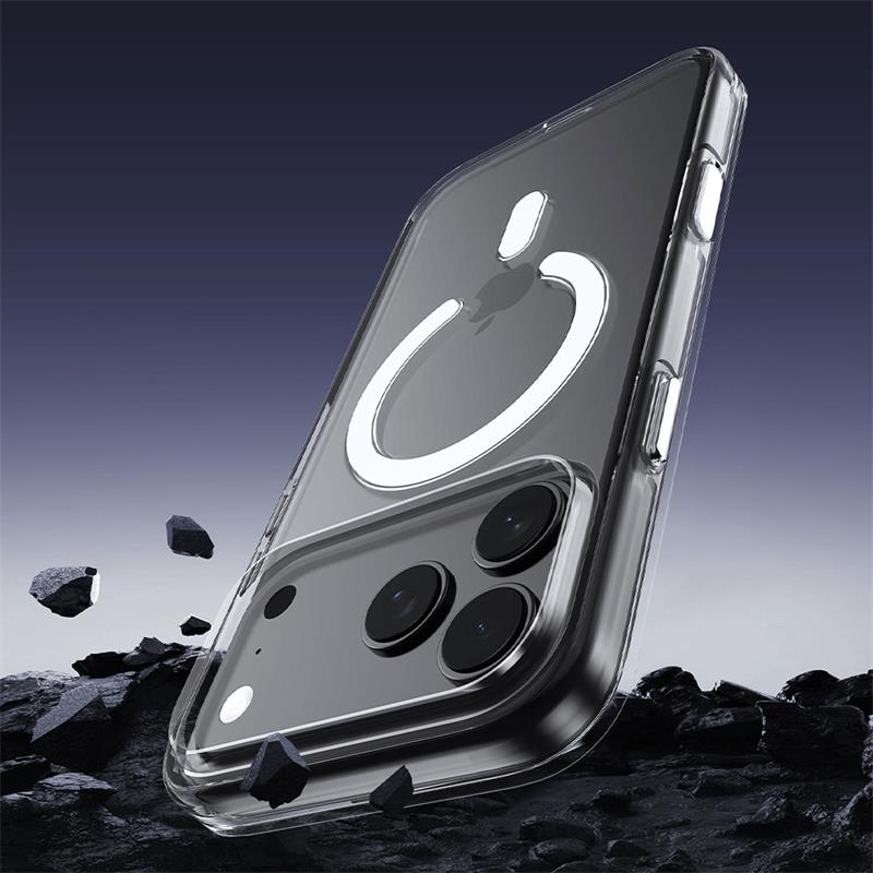Comma kryt Elemental Series Magnetic Case pre iPhone 17 Pro - Clear 