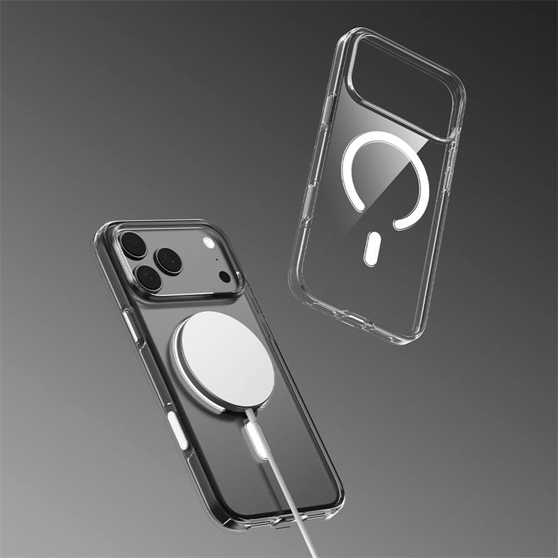 Comma kryt Elemental Series Magnetic Case pre iPhone 17 Pro - Clear 
