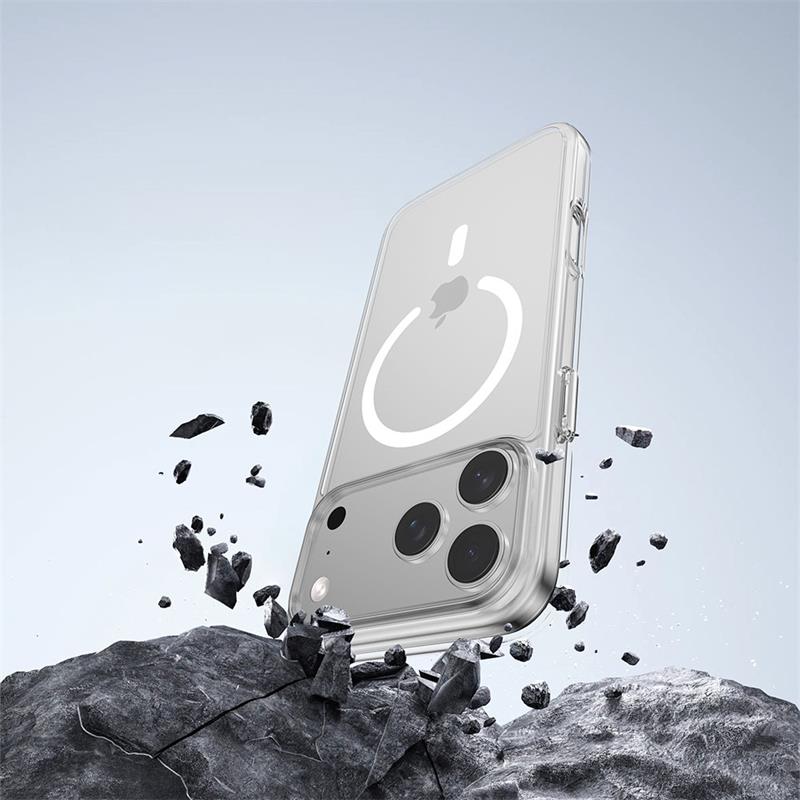 Comma kryt Glass Series Magnetic Case pre iPhone 17 Pro - Clear 