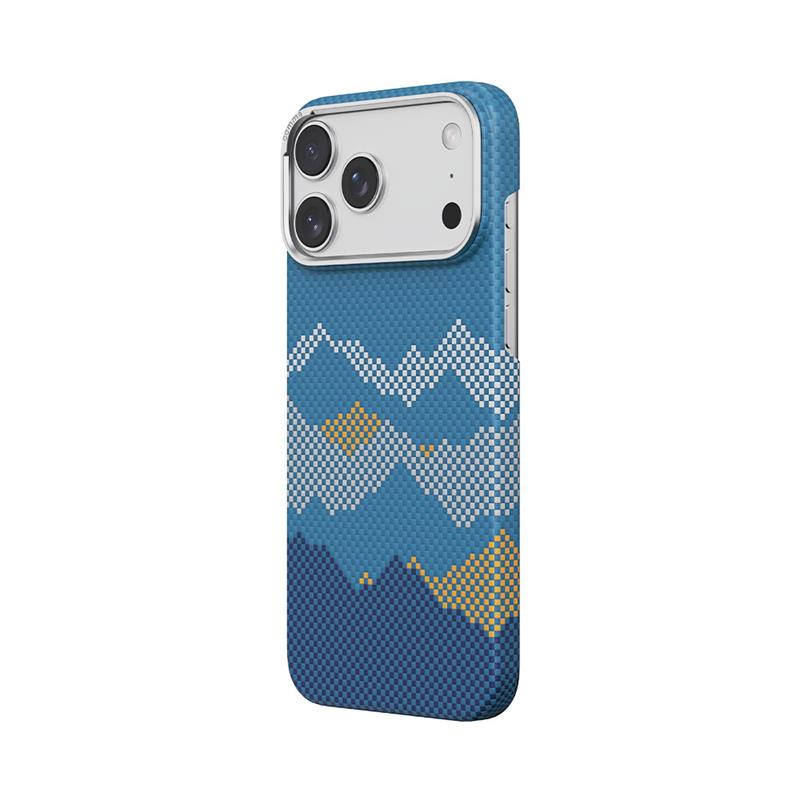 Comma kryt Woven Kevlar Magnetic Shockproof Case pre iPhone 17 Pro - Mountain View 