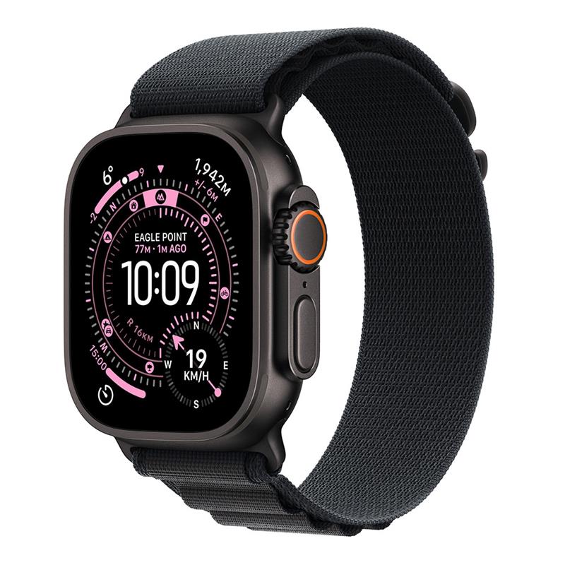 Apple Watch Ultra 3 GPS + Cellular 49mm Čierny titán s čiernym alpským ťahom - M 