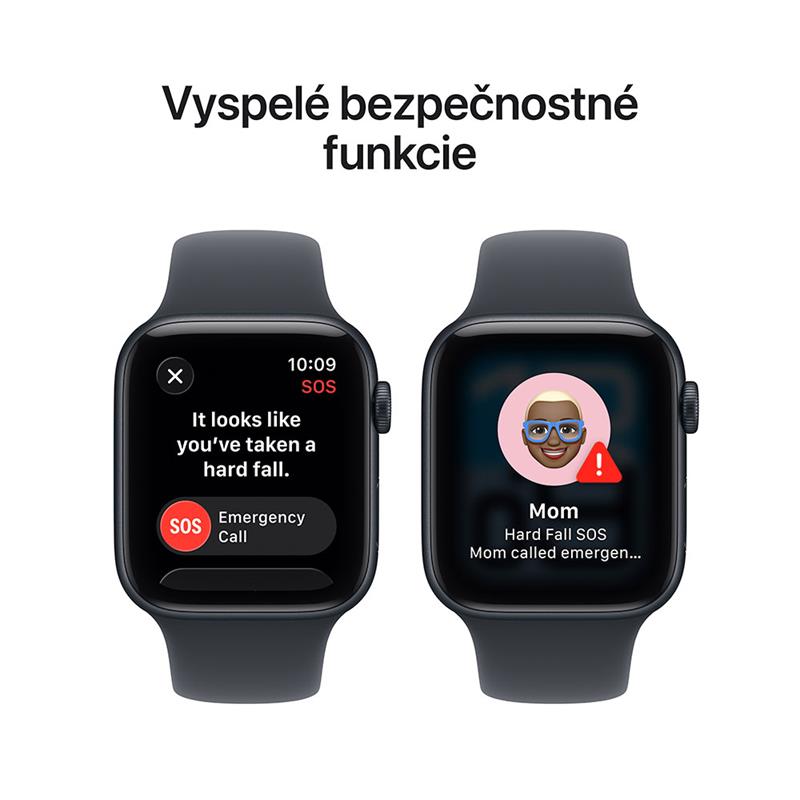 Apple Watch SE 3 GPS 40mm Polnočný hliník s polnočným športovým remienkom - S/M 