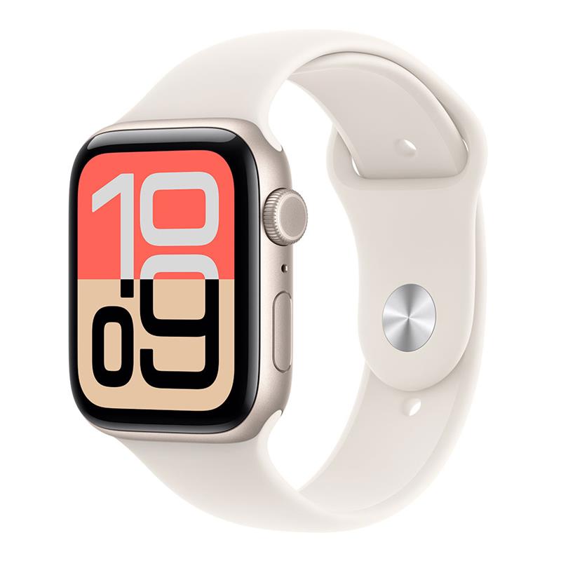 Apple Watch SE 3 GPS 44mm Hviezdny biely hliník s hviezdnym bielym športovým remienkom - S/M 