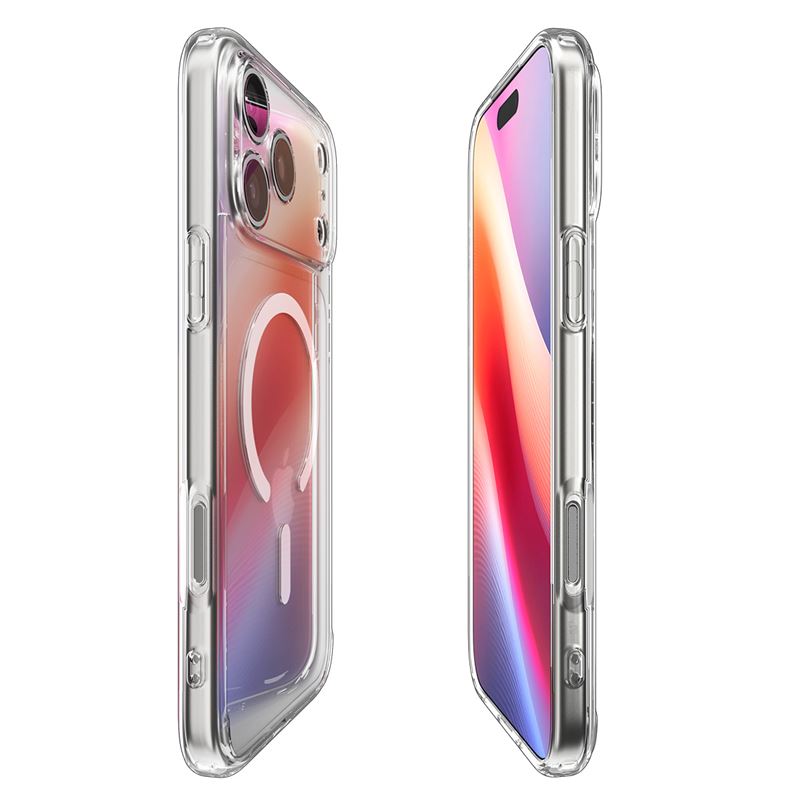 Spigen kryt Ultra Hybrid Magsafe pre iPhone 17 Pro - Clear White 