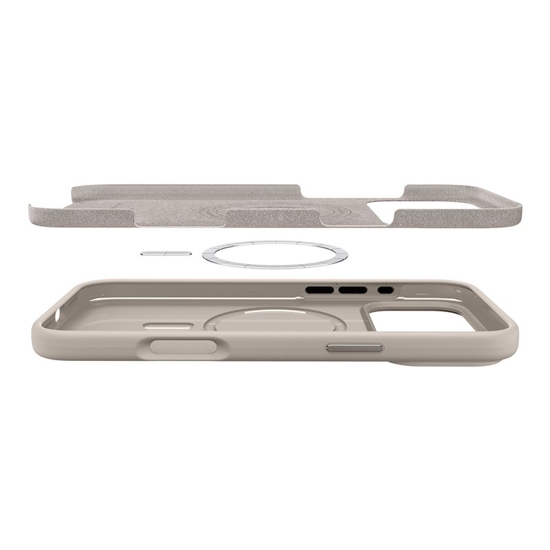Spigen kryt Silicone Fit Magsafe pre iPhone 17 Pro - Stone 