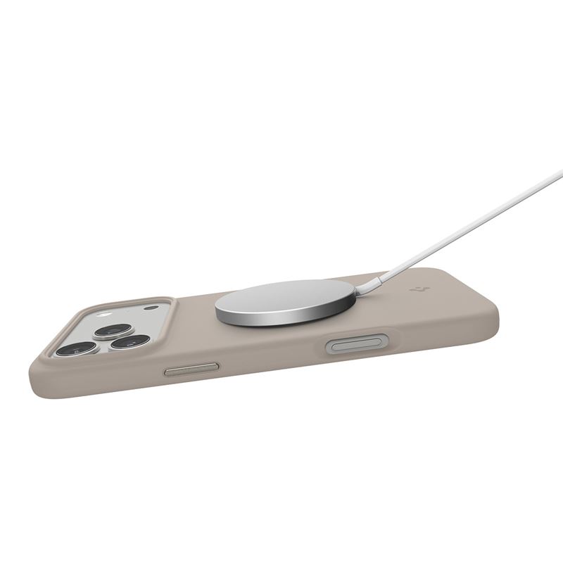 Spigen kryt Silicone Fit Magsafe pre iPhone 17 Pro - Stone 