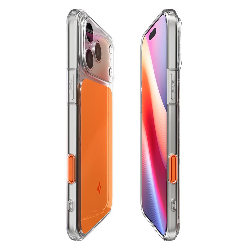 Spigen kryt Ultra Hybrid T Magsafe pre iPhone 17 Pro Max - Glossy Orange 
