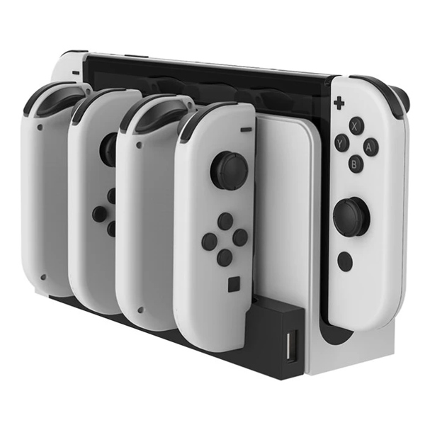 iPega 9186 Charging dock for Nintendo Switch Joy-con, white black 