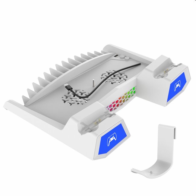 iPega P5S023 PlayStation 5 Slim/PS5 Pro, Dualsense, Pulse 3D dock w/ cooling 