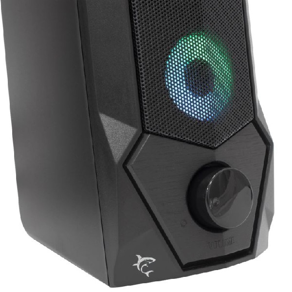White Shark 2.0 FLOW speakers, RGB, black  