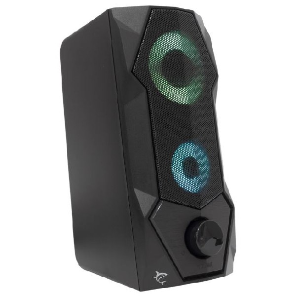 White Shark 2.0 FLOW speakers, RGB, black  