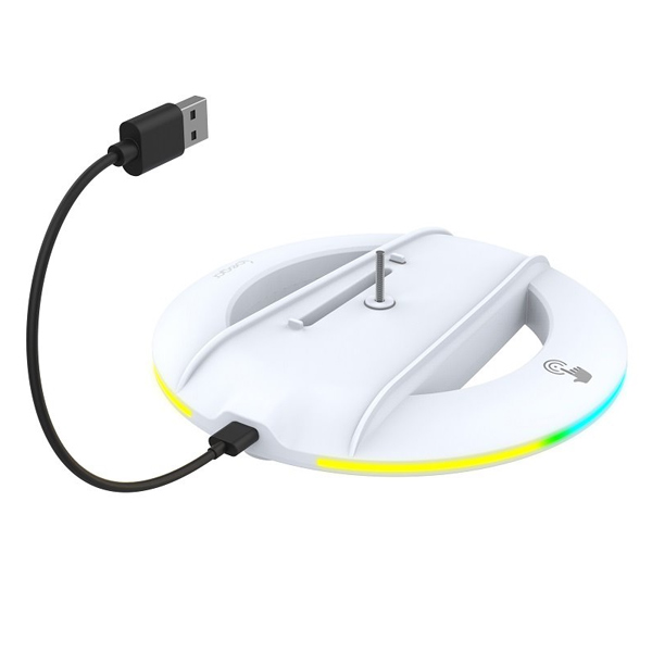 iPega P5S025S Vertikálny stojan s RGB pre PS5 Slim/PS5 Pro White 