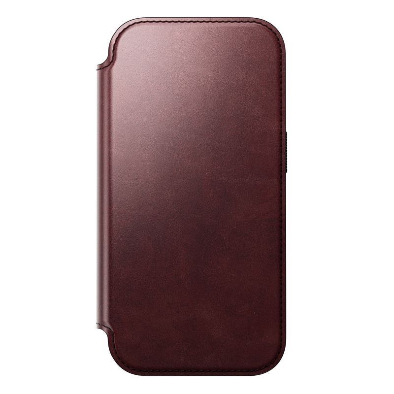 Nomad puzdro Modern Leather Folio Magsafe Horween pre iPhone 17 Pro - Burgundy Chromexcel 