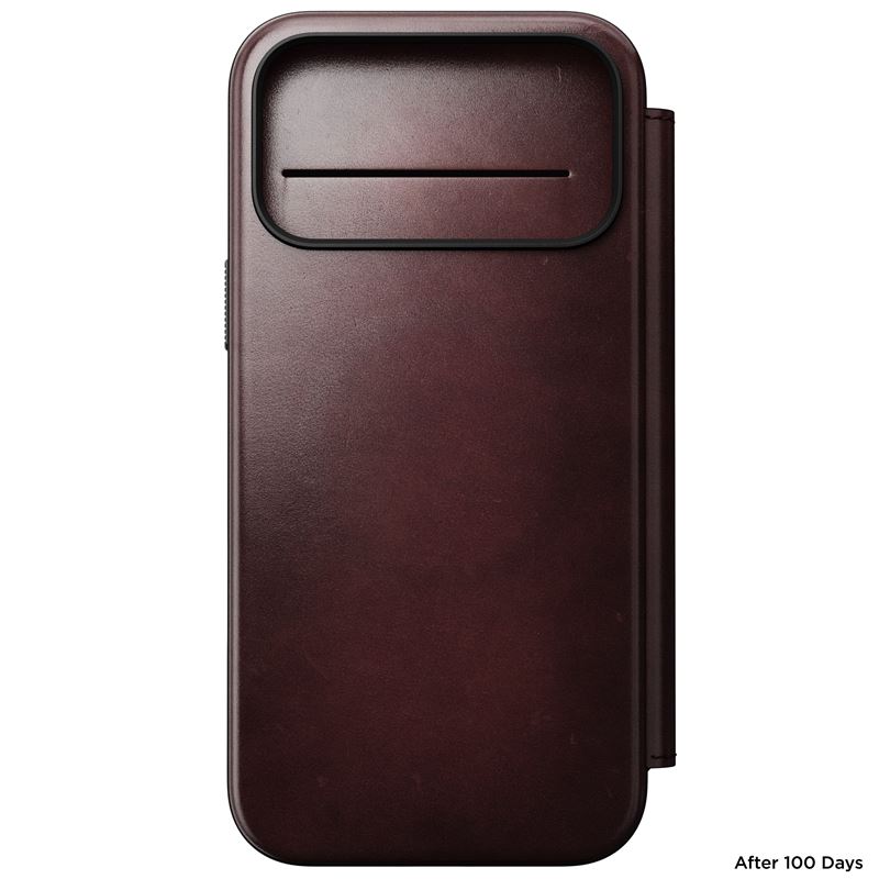 Nomad puzdro Modern Leather Folio Magsafe Horween pre iPhone 17 Pro Max - Burgundy Chromexcel 