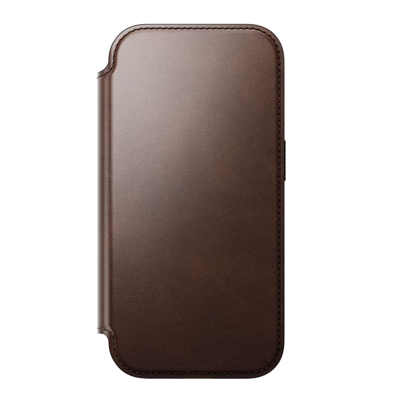 Nomad puzdro Modern Leather Folio Magsafe Horween pre iPhone 17 Pro - Rustic Brown 