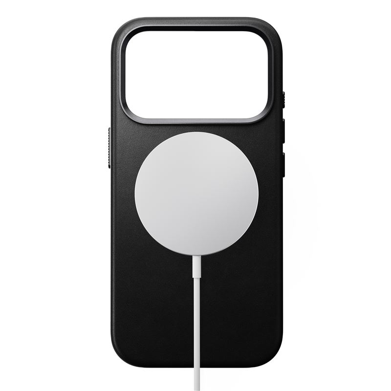 Nomad kryt Traditional Leather Case MagSafe pre iPhone 17 Pro - Black 