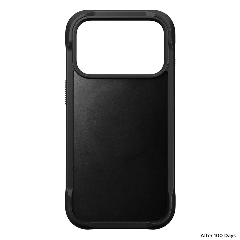 Nomad kryt Rugged Leather Case Magsafe Horween pre iPhone 17 Pro - Black 