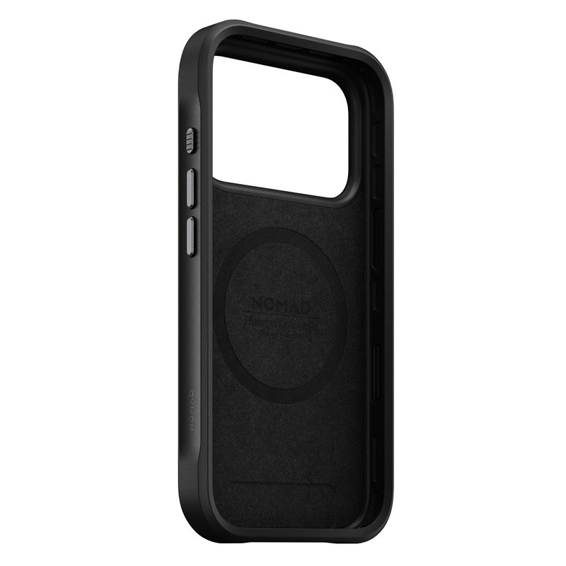 Nomad kryt Rugged Leather Case Magsafe Horween pre iPhone 17 Pro - Black 