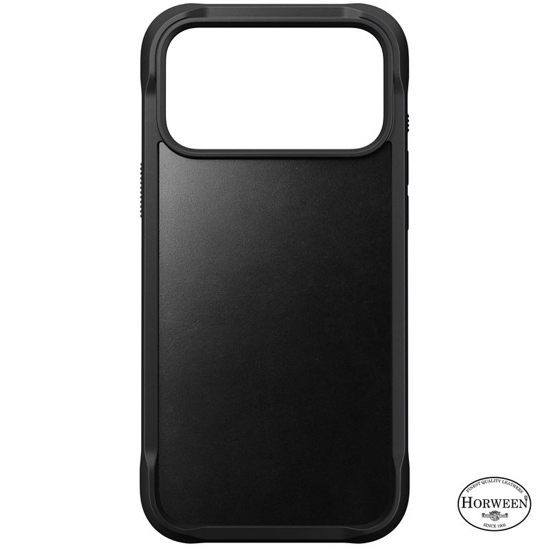 Nomad kryt Rugged Leather Case Magsafe Horween pre iPhone 17 Pro Max - Black 