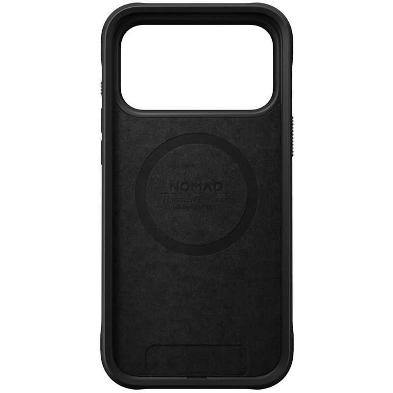 Nomad kryt Rugged Leather Case Magsafe Horween pre iPhone 17 Pro Max - Black 
