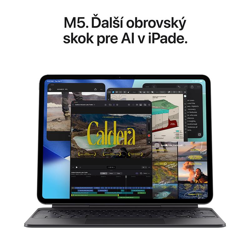 iPad Pro 13" Wi-Fi + Cellular 512GB štandardné sklo - Strieborný (2025) 